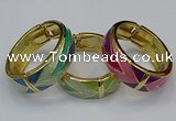 CEB168 20mm width gold plated alloy with enamel bangles wholesale