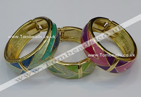 CEB168 20mm width gold plated alloy with enamel bangles wholesale