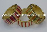 CEB170 25mm width gold plated alloy with enamel bangles wholesale