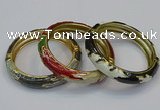 CEB178 13mm width gold plated alloy with enamel bangles wholesale