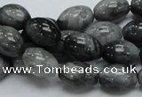 CEE09 15.5 inches 10*14mm rice eagle eye jasper beads wholesale