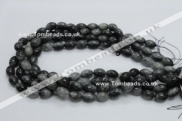 CEE09 15.5 inches 10*14mm rice eagle eye jasper beads wholesale