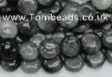 CEE11 15.5 inches 10mm flat round eagle eye jasper beads wholesale