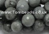 CEE23 15.5 inches 14mm faceted round eagle eye jasper beads wholesale