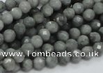 CEE48 15.5 inches 4mm faceted round eagle eye jasper beads wholesale