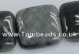 CEE62 15.5 inches 30*30mm square eagle eye jasper beads wholesale