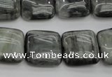 CEE78 15.5 inches 18*18mm square eagle eye jasper beads