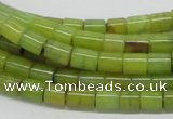 CEJ01 15.5 inches 6*8mm column lemon jade beads wholesale