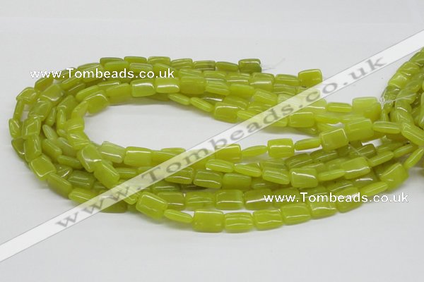 CEJ03 15.5 inches 10*14mm rectangle lemon jade beads wholesale