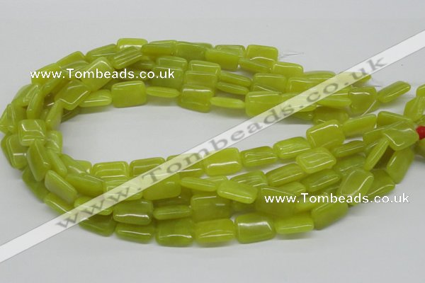 CEJ04 15.5 inches 13*18mm rectangle lemon jade beads wholesale