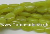 CEJ05 15.5 inches 10*14mm oval lemon jade beads wholesale