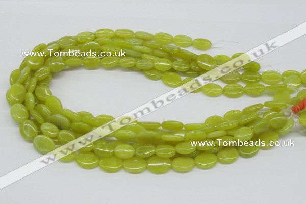 CEJ06 15.5 inches 12*16mm oval lemon jade beads wholesale