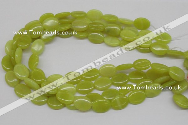 CEJ07 15.5 inches 15*20mm oval lemon jade beads wholesale