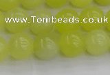 CEJ202 15.5 inches 8mm round lemon jade beads wholesale