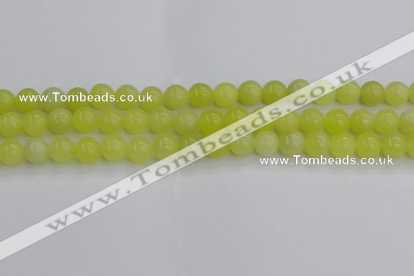 CEJ202 15.5 inches 8mm round lemon jade beads wholesale