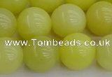 CEJ204 15.5 inches 12mm round lemon jade beads wholesale