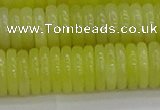 CEJ213 15.5 inches 2*10mm rondelle lemon jade beads wholesale