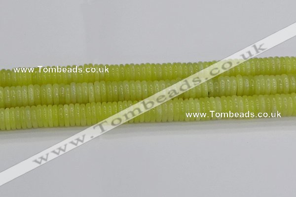 CEJ213 15.5 inches 2*10mm rondelle lemon jade beads wholesale