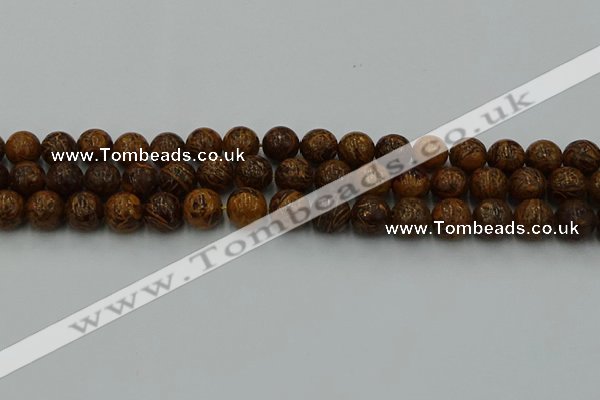 CEJ303 15.5 inches 10mm round elephant skin jasper beads wholesale