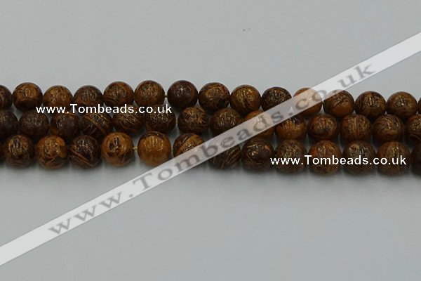 CEJ305 15.5 inches 14mm round elephant skin jasper beads wholesale