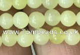 CEJ350 15.5 inches 4mm round lemon jade beads wholesale