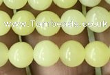 CEJ351 15.5 inches 6mm round lemon jade beads wholesale