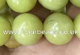 CEJ355 15.5 inches 14mm round lemon jade beads wholesale