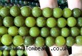 CEJ363 15 inches 10mm round lemon jade beads wholesale