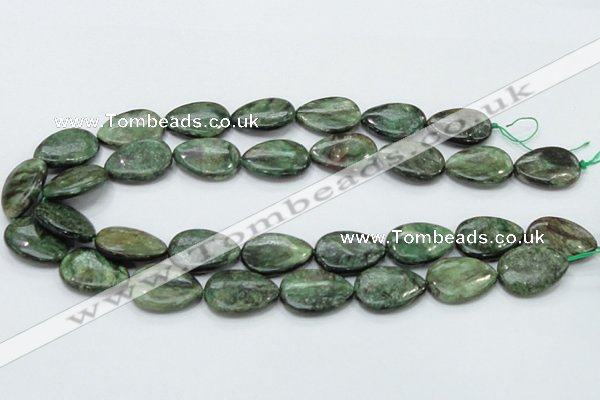 CEM08 15.5 inches 18*25mm flat teardrop emerald gemstone beads