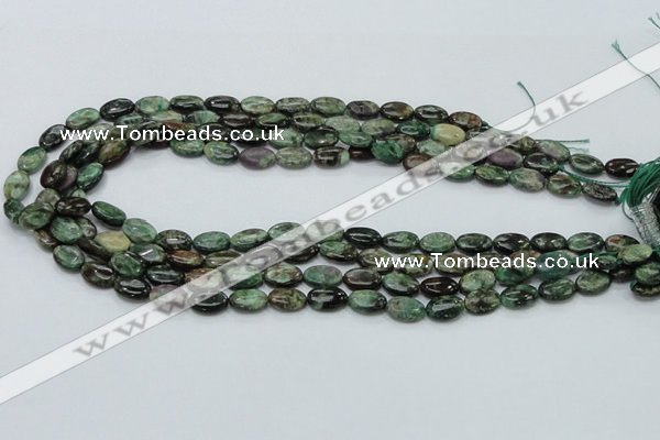 CEM11 15.5 inches 8*12mm oval emerald gemstone beads wholesale