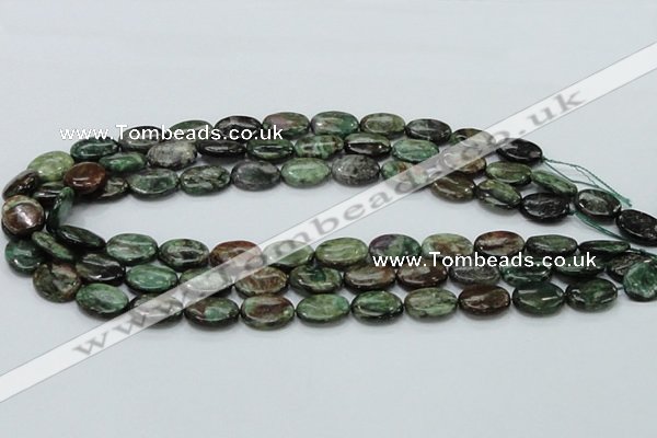 CEM14 15.5 inches 12*16mm oval emerald gemstone beads wholesale