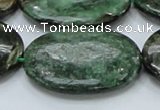 CEM15 15.5 inches 30*40mm oval emerald gemstone beads wholesale