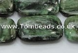 CEM21 15.5 inches 22*30mm rectangle emerald gemstone beads wholesale