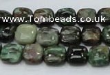 CEM22 15.5 inches 10*10mm square emerald gemstone beads wholesale