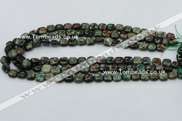 CEM22 15.5 inches 10*10mm square emerald gemstone beads wholesale