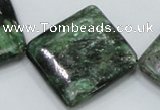 CEM23 15.5 inches 30*30mm diamond emerald gemstone beads wholesale