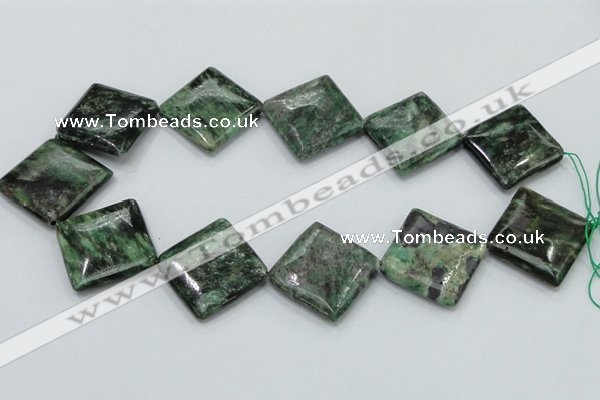 CEM23 15.5 inches 30*30mm diamond emerald gemstone beads wholesale