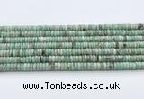 CEM70 15.5 inches 3.5*7mm rondelle emerald gemstone beads