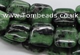 CEP15 15.5 inches 15*15mm square epidote gemstone beads wholesale