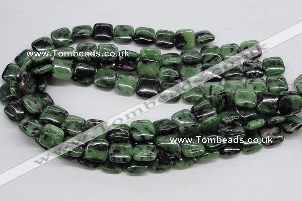 CEP15 15.5 inches 15*15mm square epidote gemstone beads wholesale