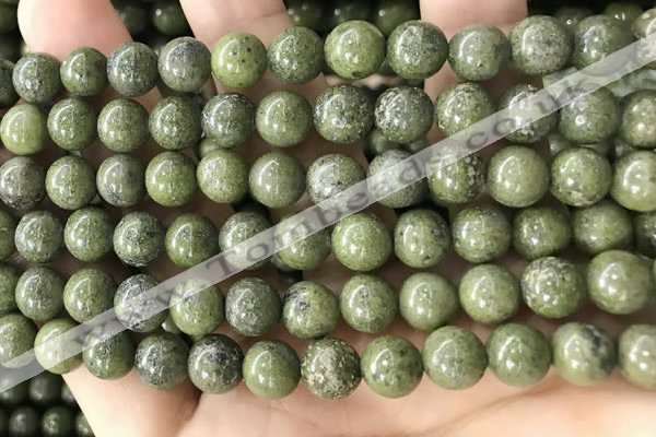 CEP202 15.5 inches 8mm round epidote gemstone beads wholesale