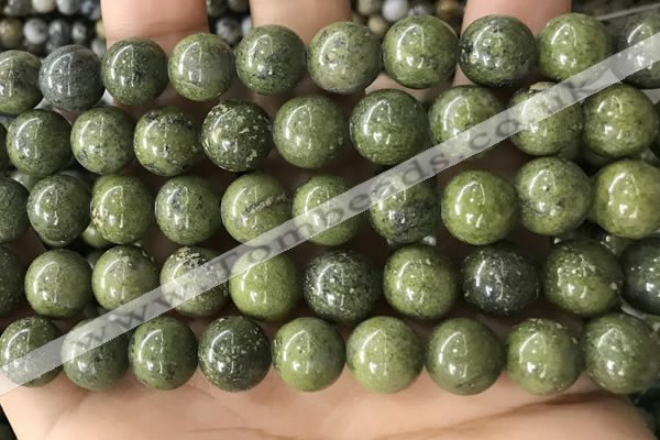 CEP205 15.5 inches 14mm round epidote gemstone beads wholesale