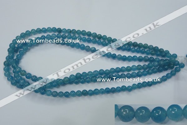 CEQ02 15.5 inches 6mm round blue sponge quartz beads wholesale