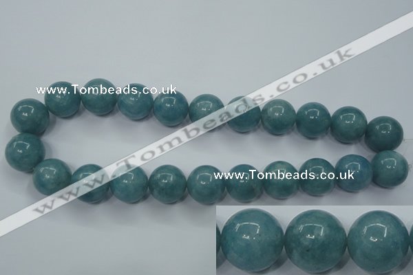 CEQ08 15.5 inches 18mm round blue sponge quartz beads wholesale