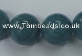 CEQ09 15.5 inches 20mm round blue sponge quartz beads wholesale