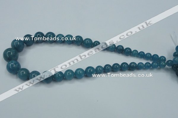 CEQ10 15.5 inches 8mm - 18mm round blue sponge quartz beads wholesale