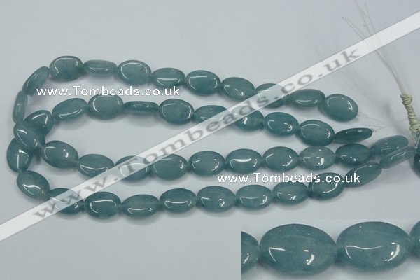 CEQ114 15.5 inches 13*18mm oval blue sponge quartz beads