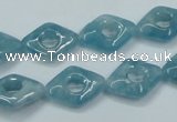 CEQ143 15.5 inches 12*16mm diamond blue sponge quartz beads