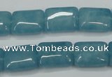 CEQ172 15.5 inches 12*16mm rectangle blue sponge quartz beads