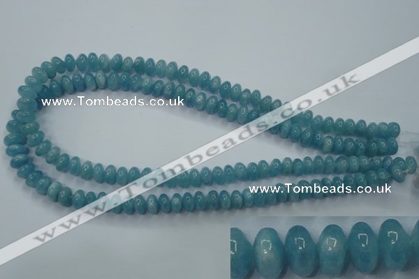 CEQ23 15.5 inches 5*8mm rondelle blue sponge quartz beads